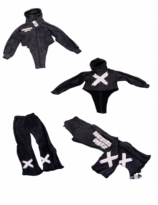 Cozy Distressed Sweatsuit